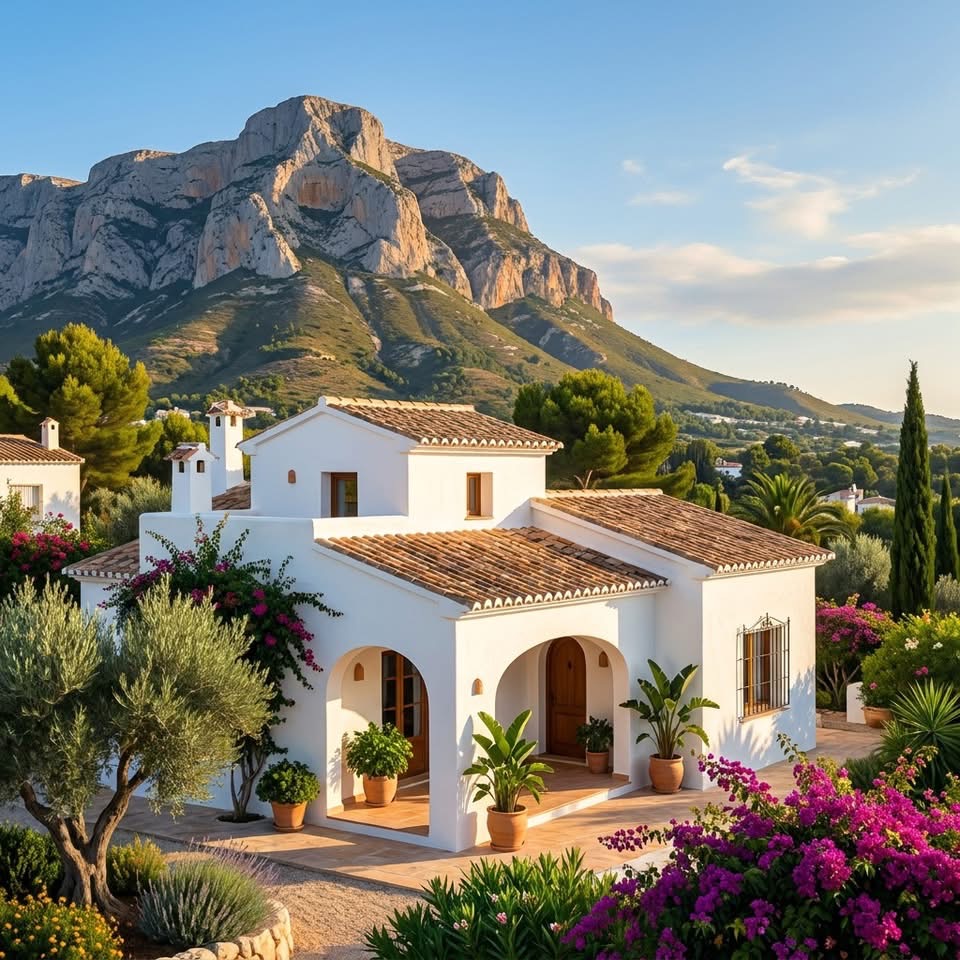 Mediterranean villa exterior